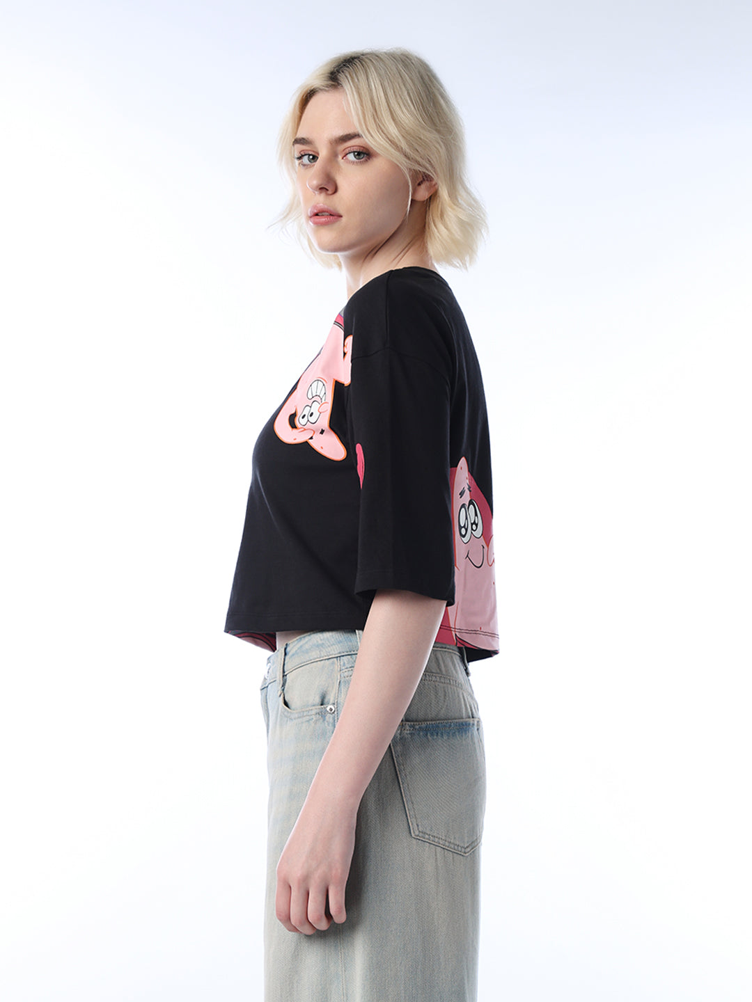 Boxy Fit SpongeBob Printed T-shirt