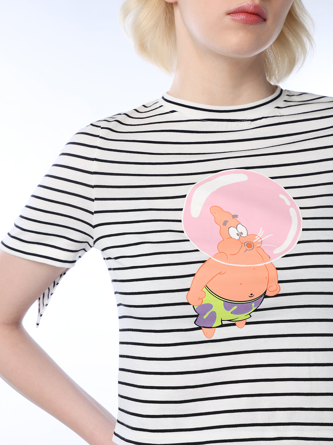 Striped Short SpongeBob T-shirt