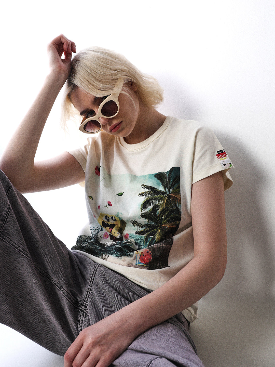 Cotton SpongeBob Printed T-shirt