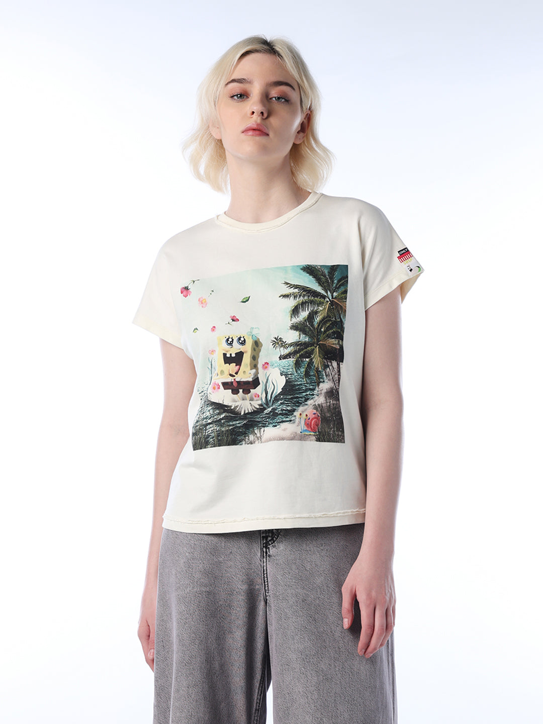 Cotton SpongeBob Printed T-shirt