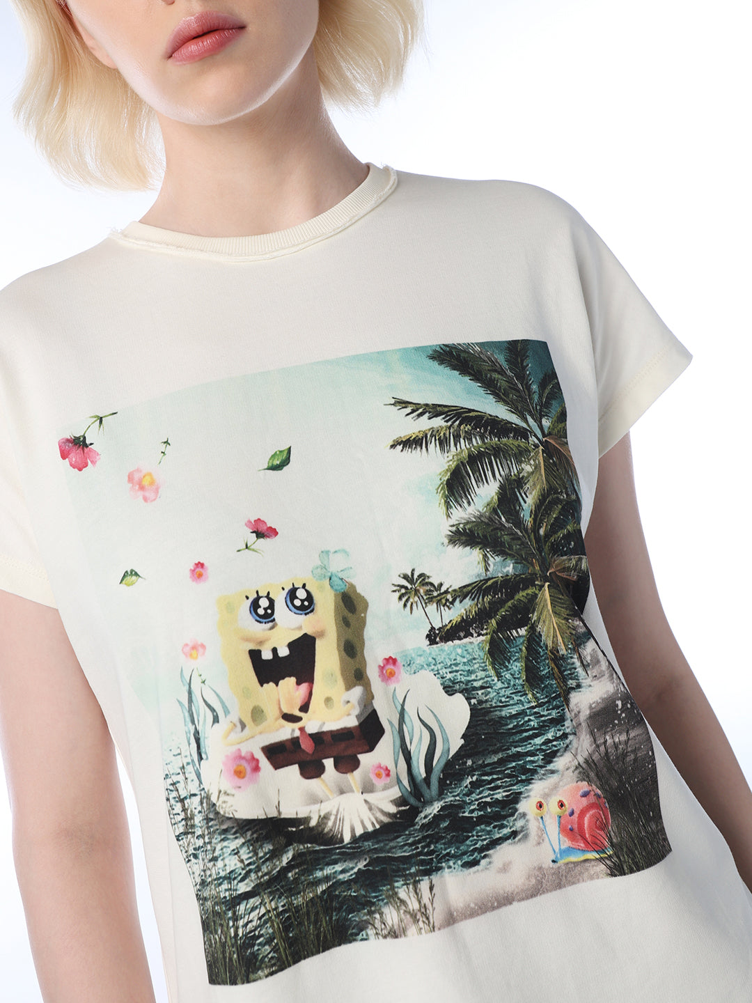 Cotton SpongeBob Printed T-shirt
