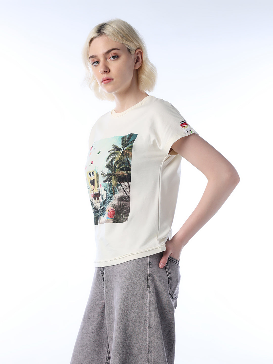 Cotton SpongeBob Printed T-shirt