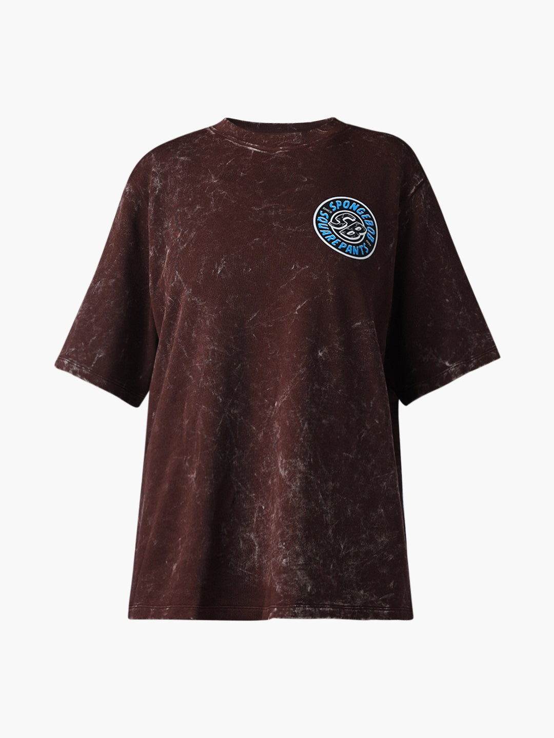 Worn-Out SpongeBob Printed Oversized T-shirt