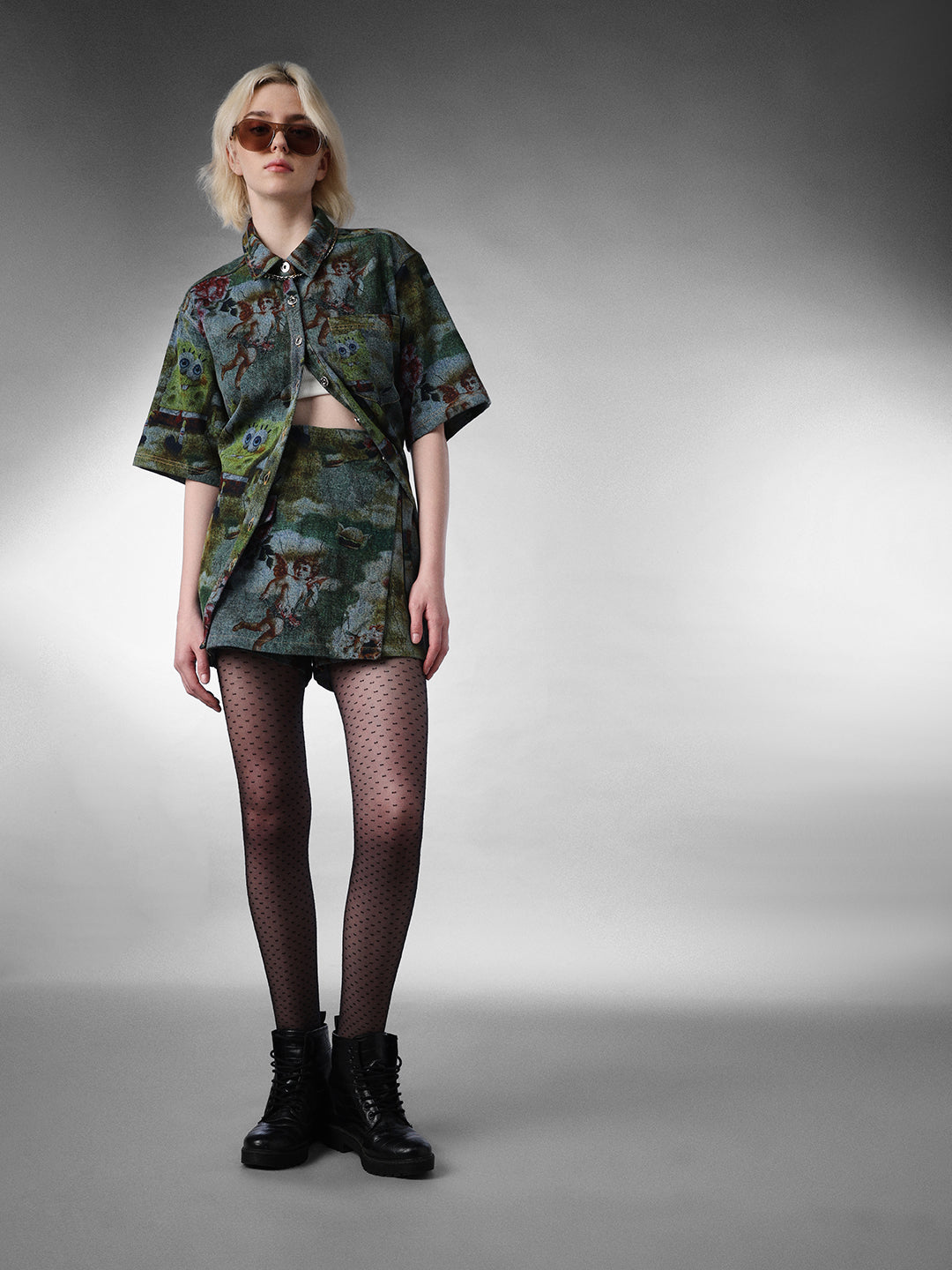 SpongeBob Printed Denim Skort