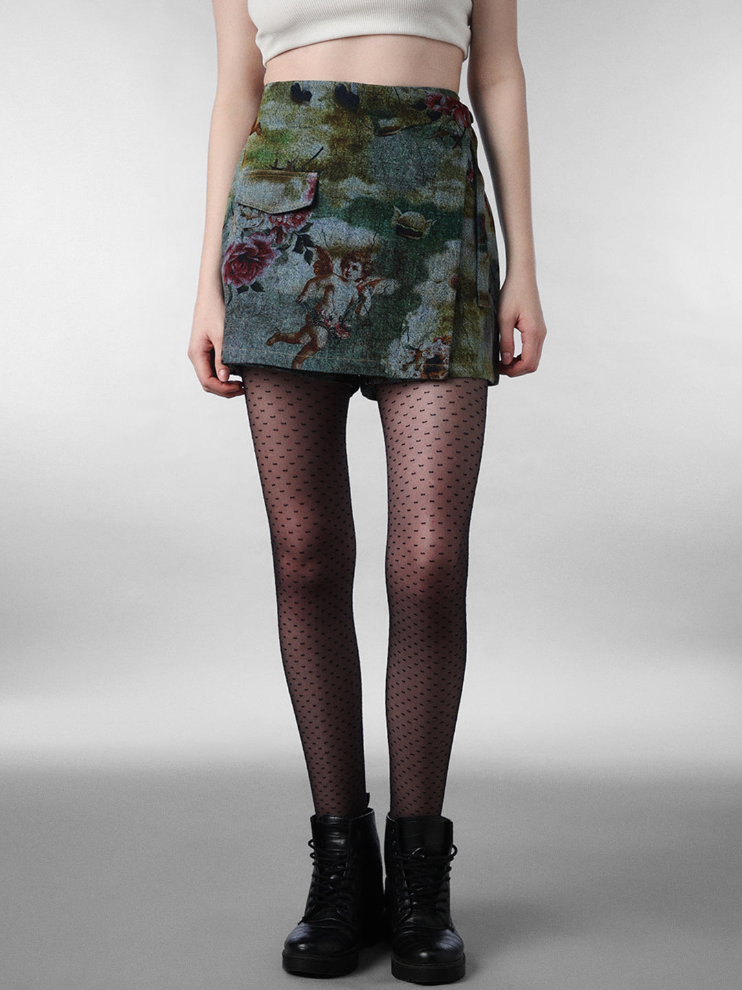 SpongeBob Printed Denim Skort