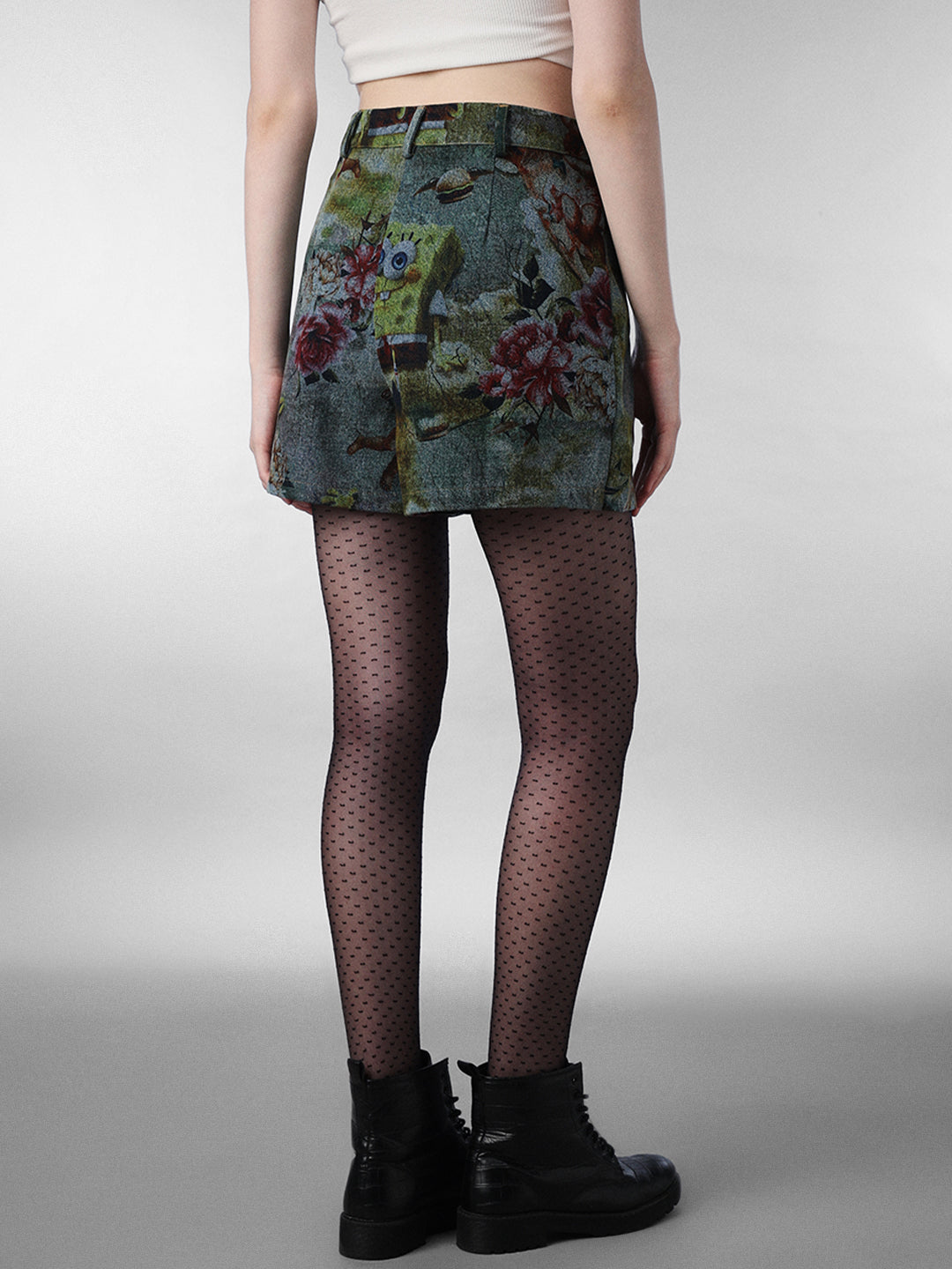 SpongeBob Printed Denim Skort