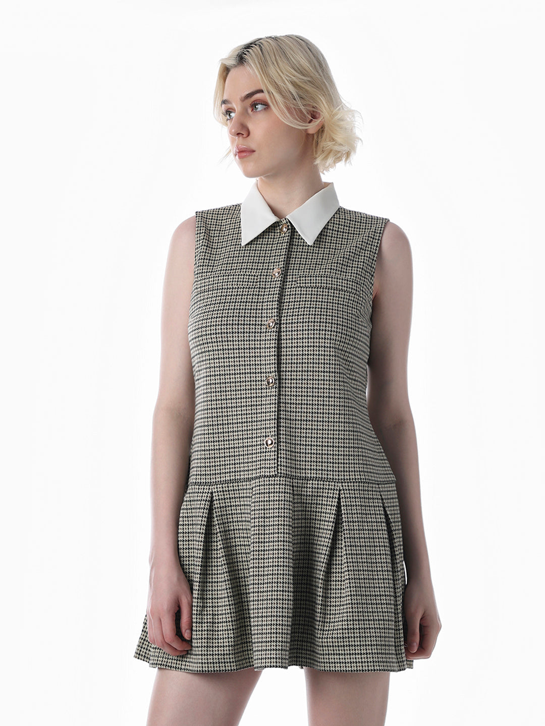 Multi-Colour Flared Shirt Dress