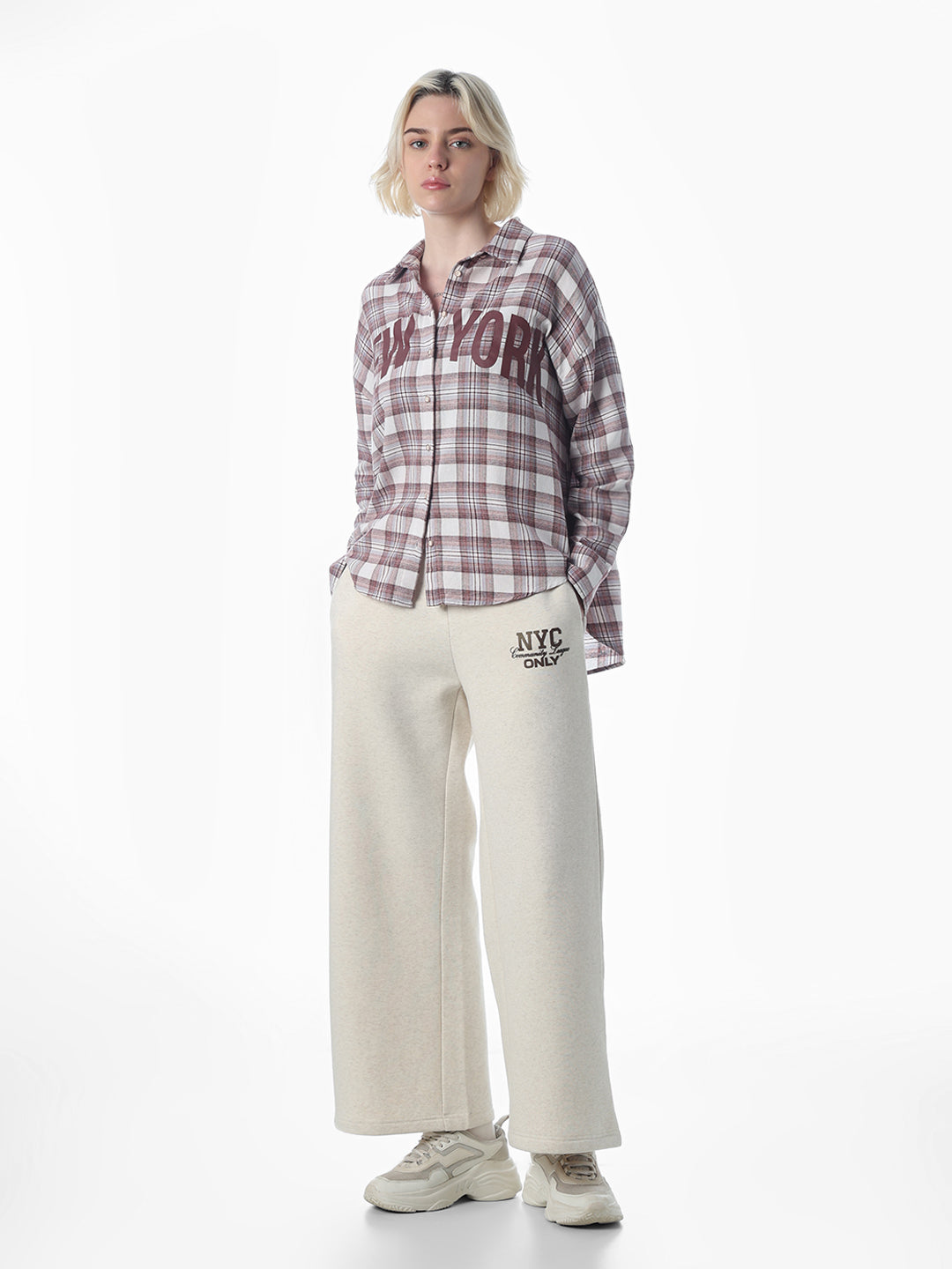 White Check Cotton Shirt