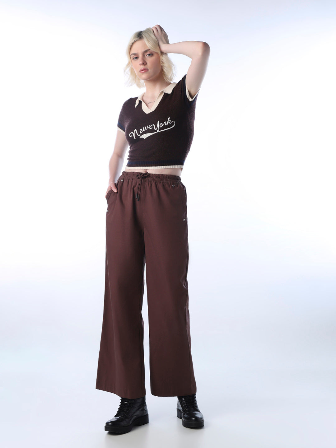 Fine-Knit Printed Polo