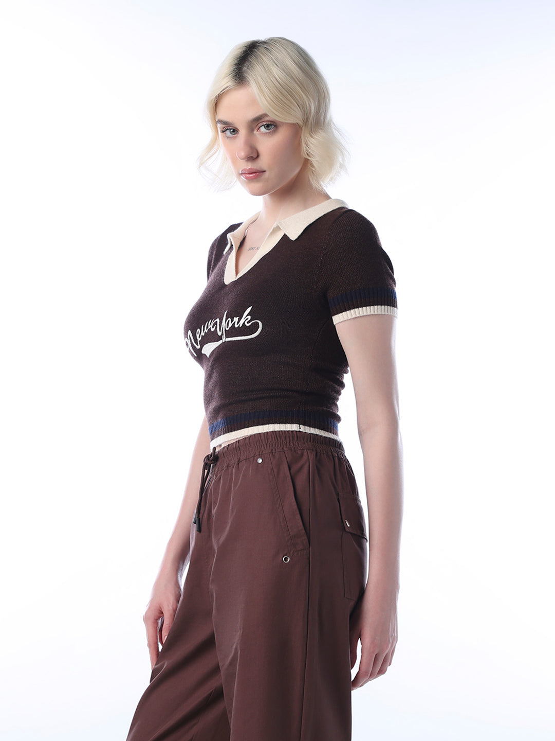 Fine-Knit Printed Polo