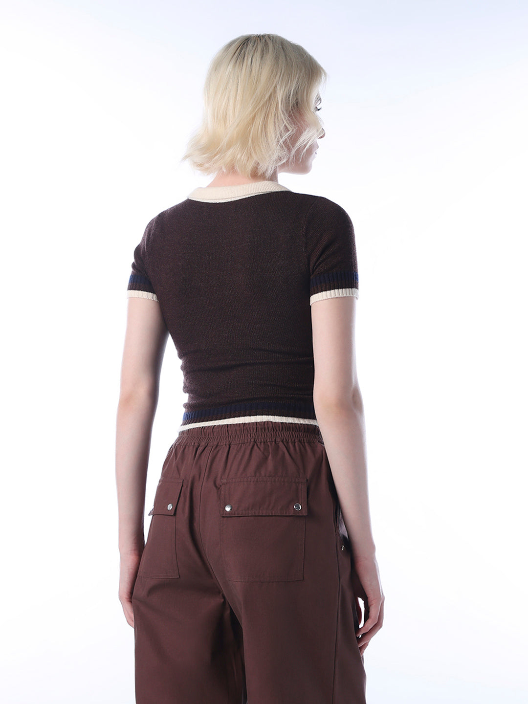 Fine-Knit Printed Polo