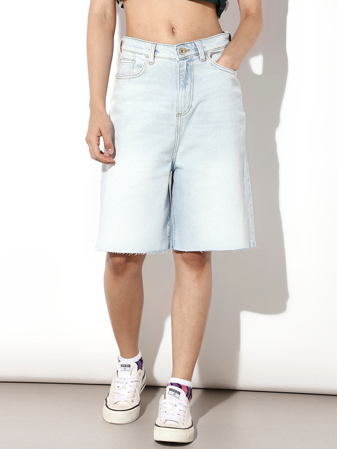 Light Blue Denim Bermuda Jorts
