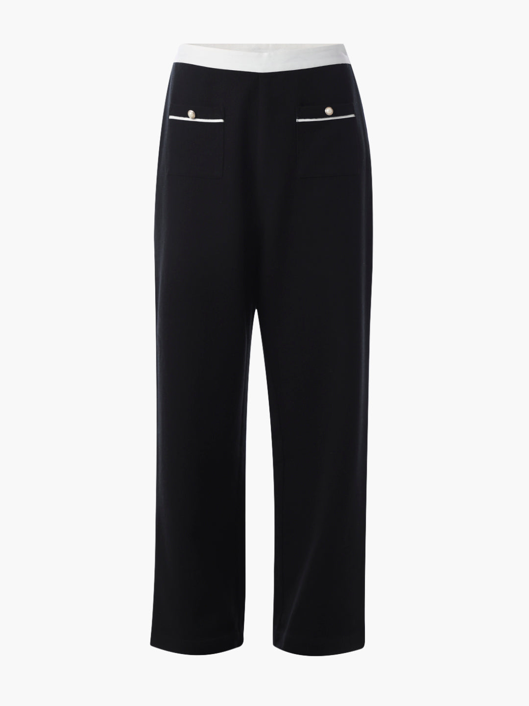 Black Straight Fit Pants