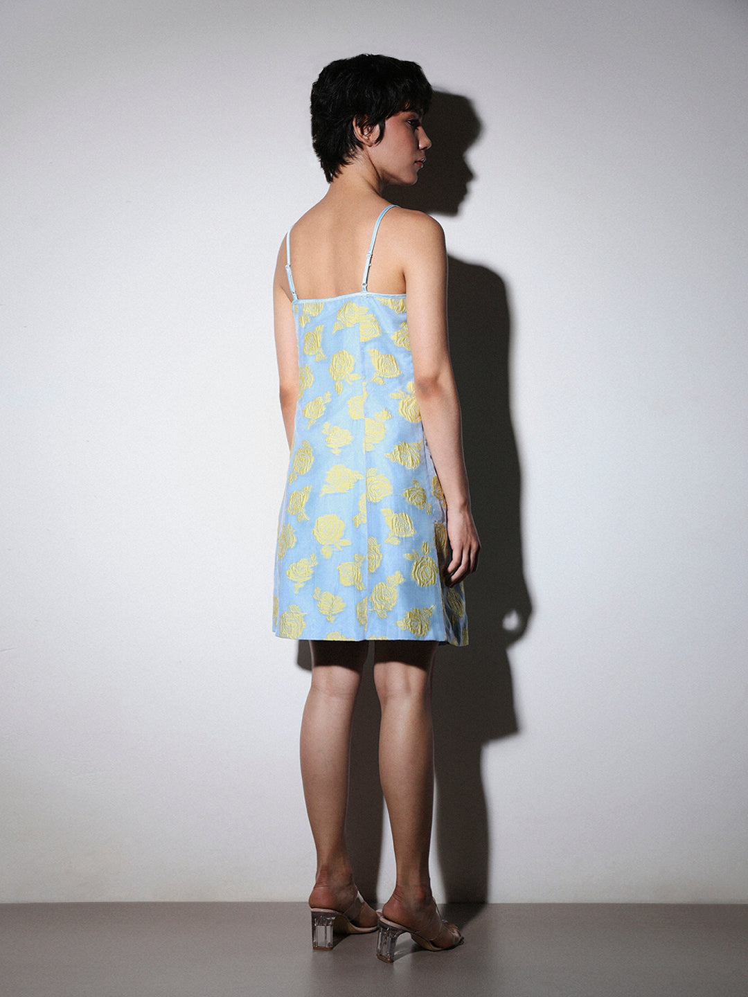 STUDIO Jacquard Strappy Short Dress