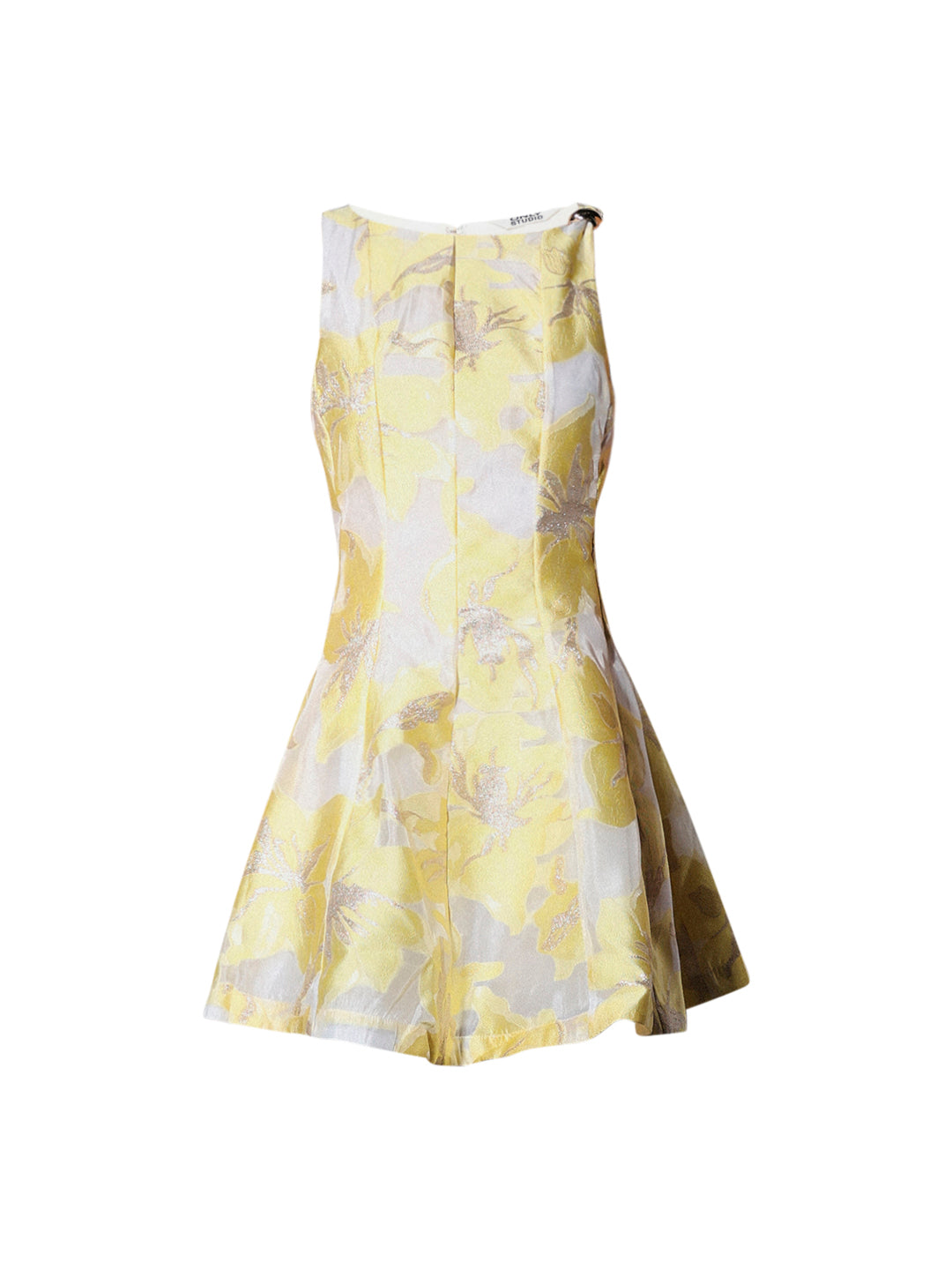 STUDIO Jacquard Flared Short Dress