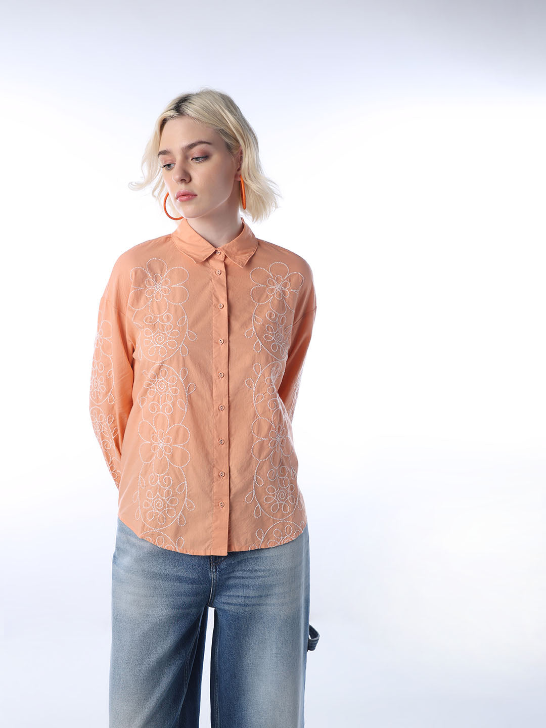 Embroidered Cotton Shirt