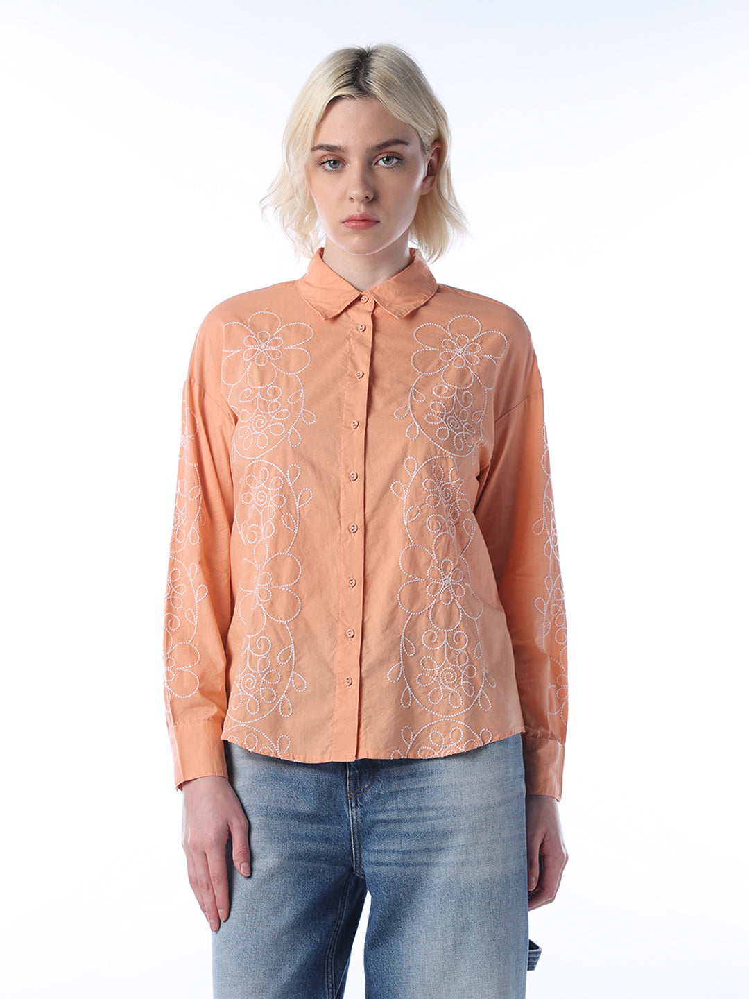 Embroidered Cotton Shirt