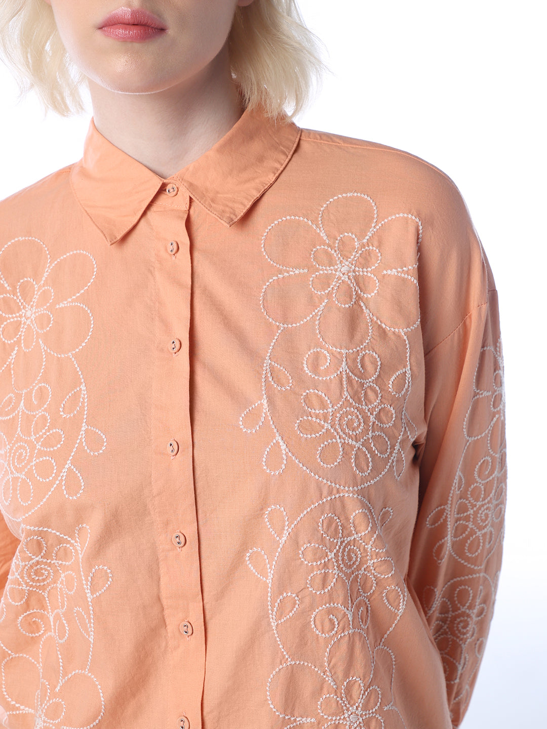 Embroidered Cotton Shirt