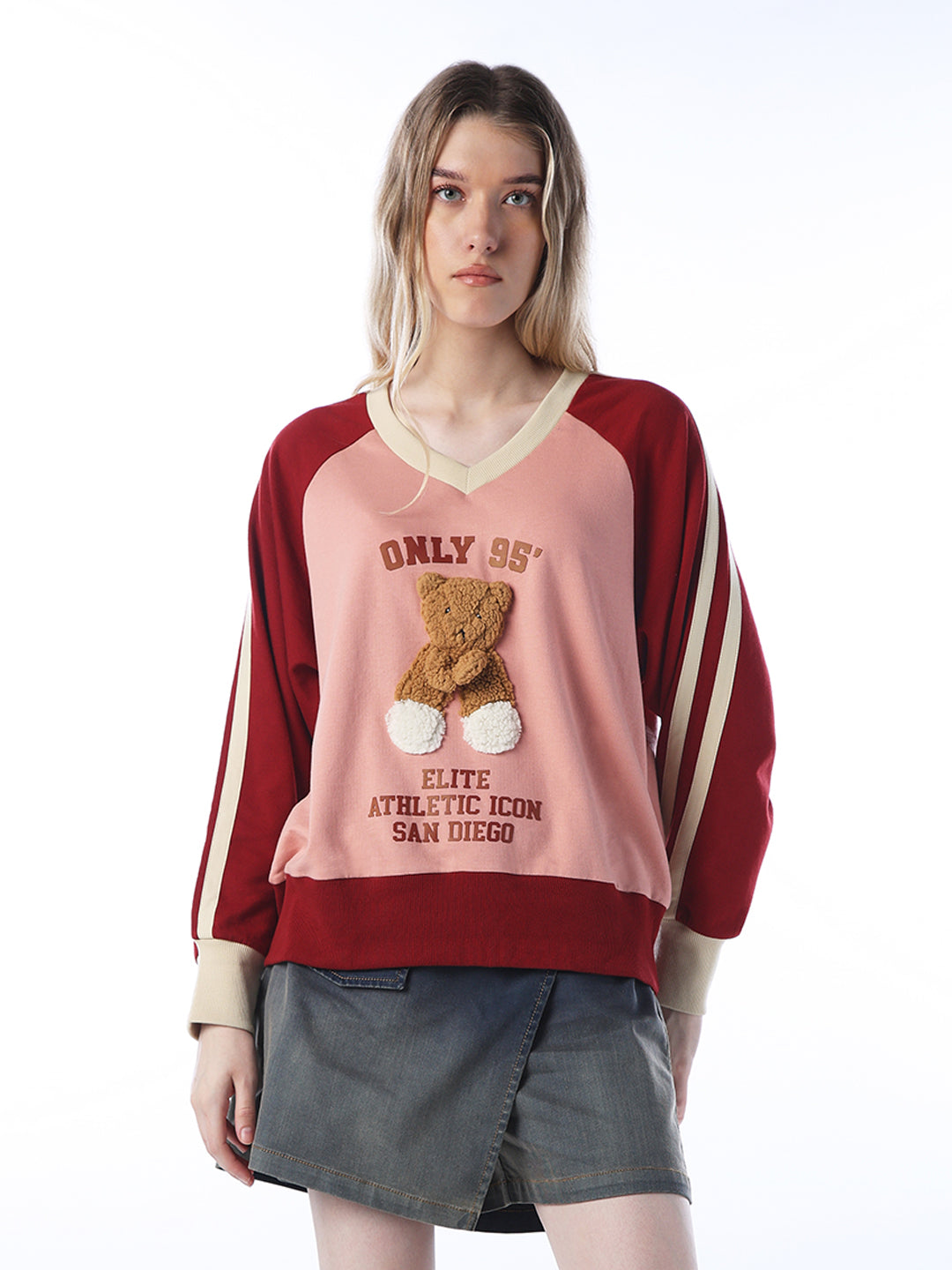 Teddy-Detail Sweatshirt