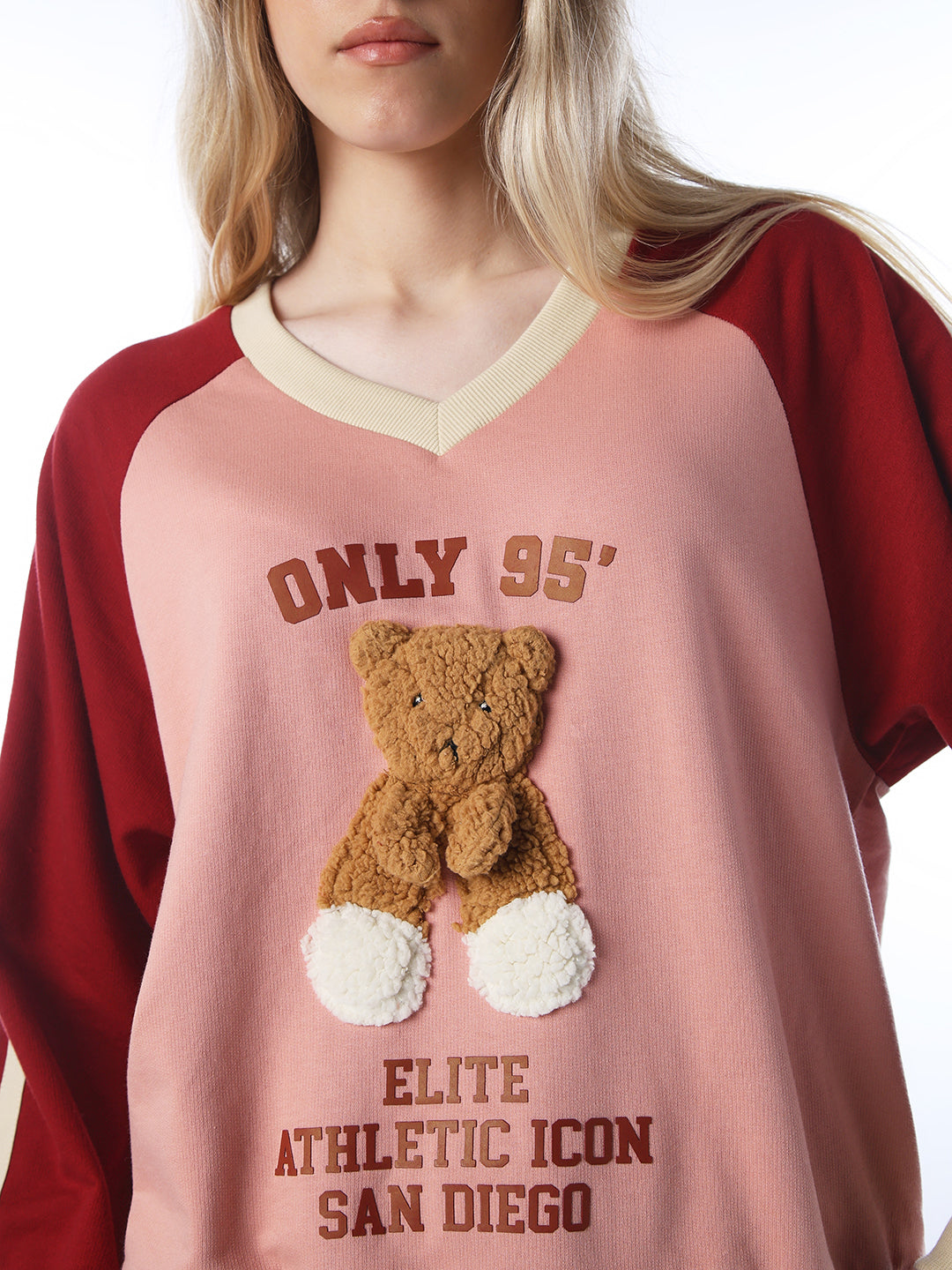 Teddy-Detail Sweatshirt
