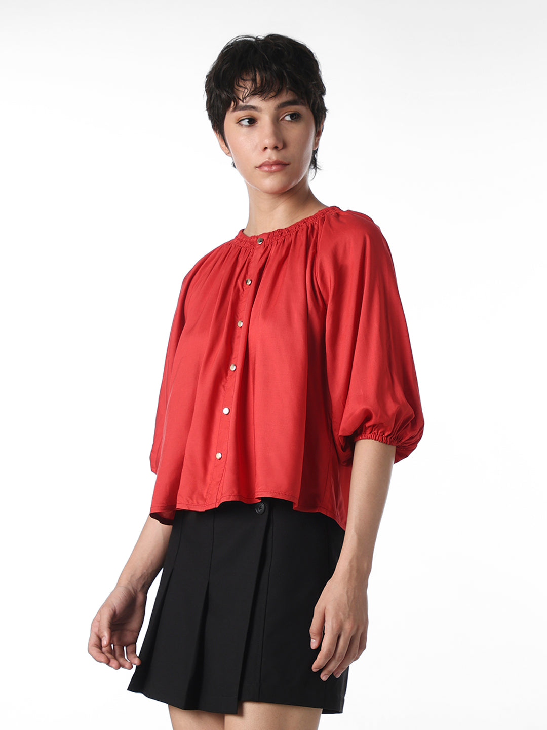 Red Off-Shoulder Top