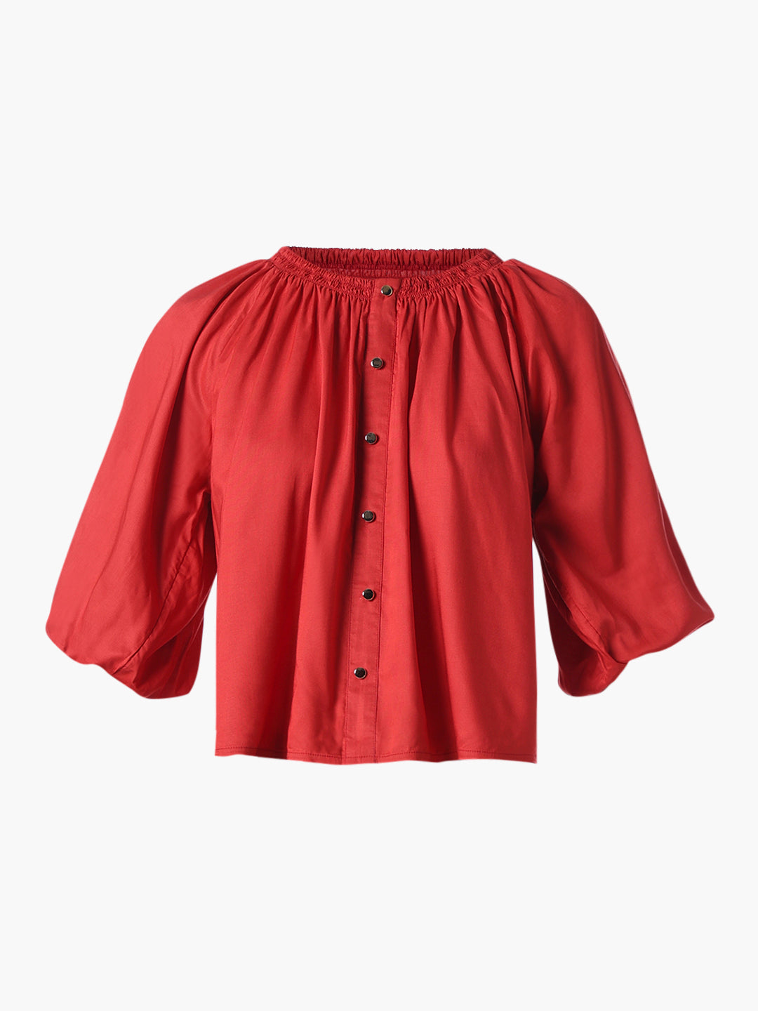 Red Off-Shoulder Top