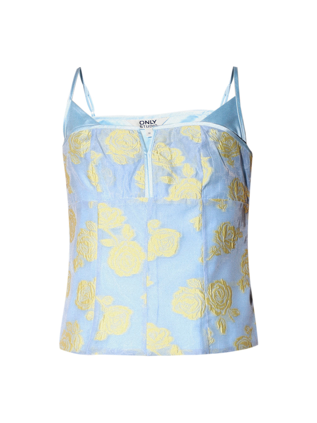 STUDIO Jacquard Printed Strappy Top