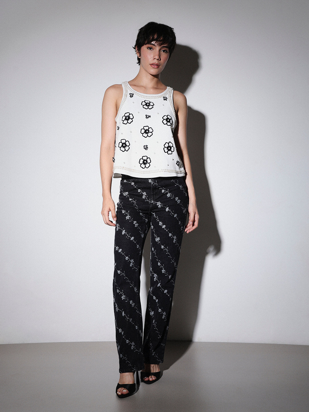 STUDIO Pearl Embellished Top