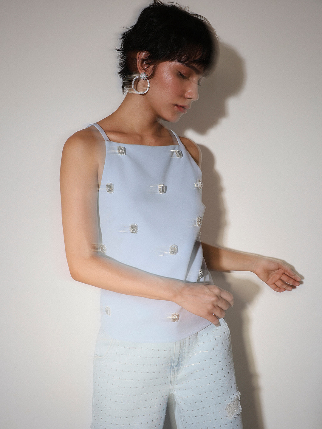 STUDIO Bead Embellished Top