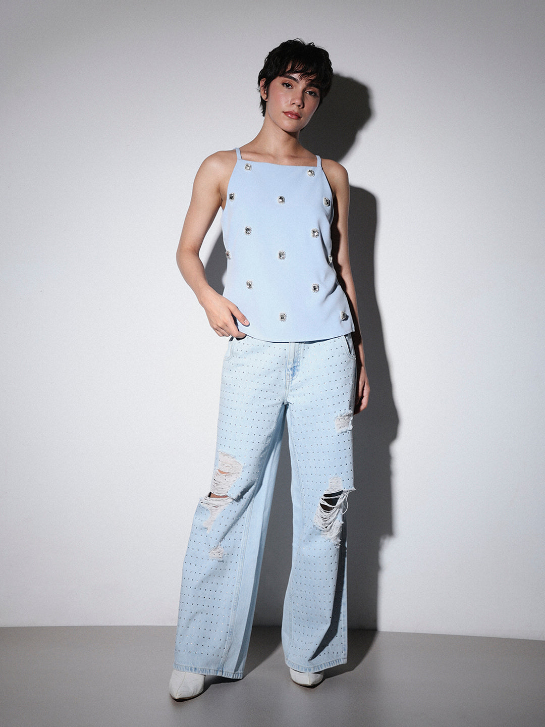 STUDIO Bead Embellished Top