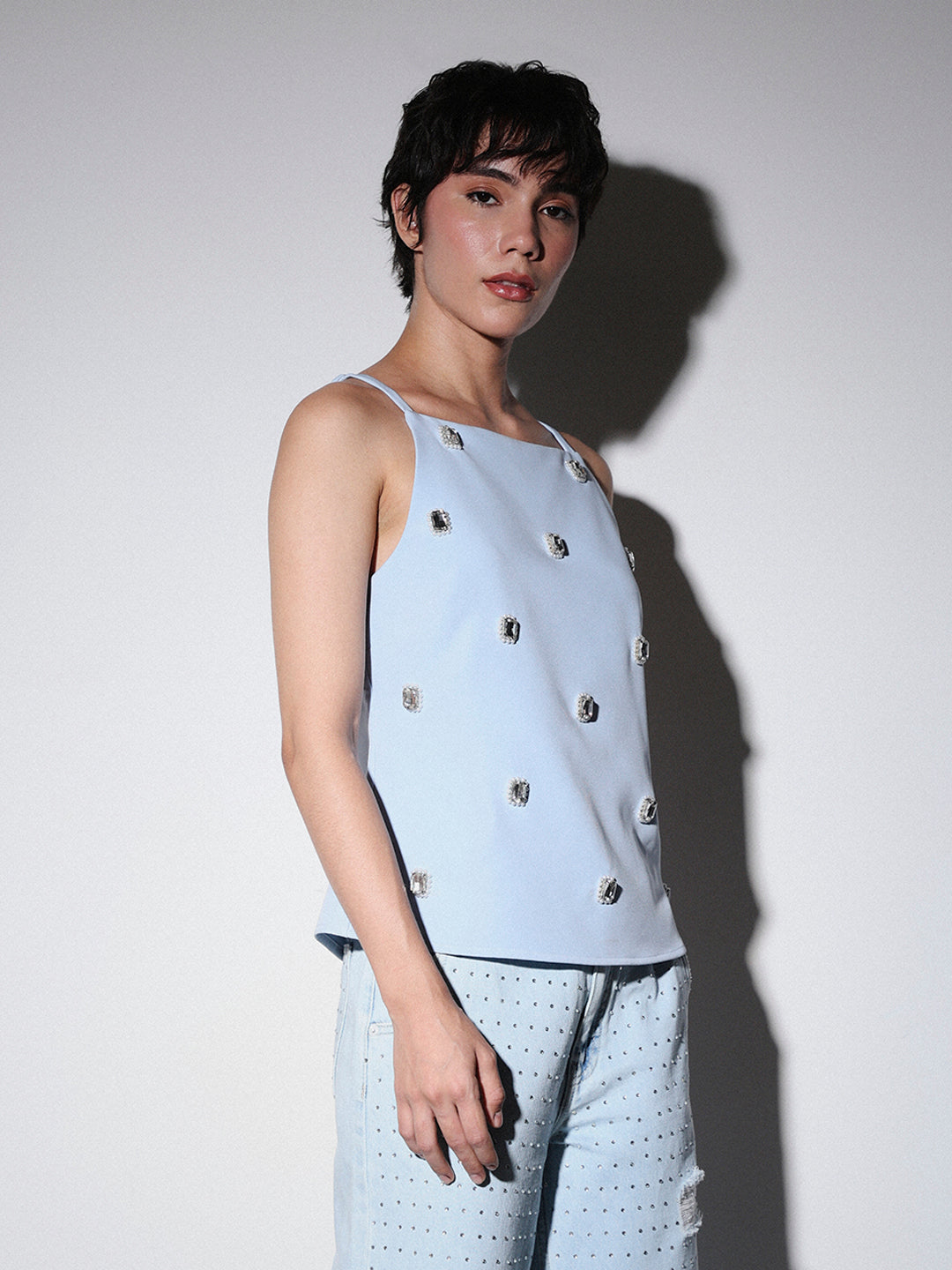 STUDIO Bead Embellished Top