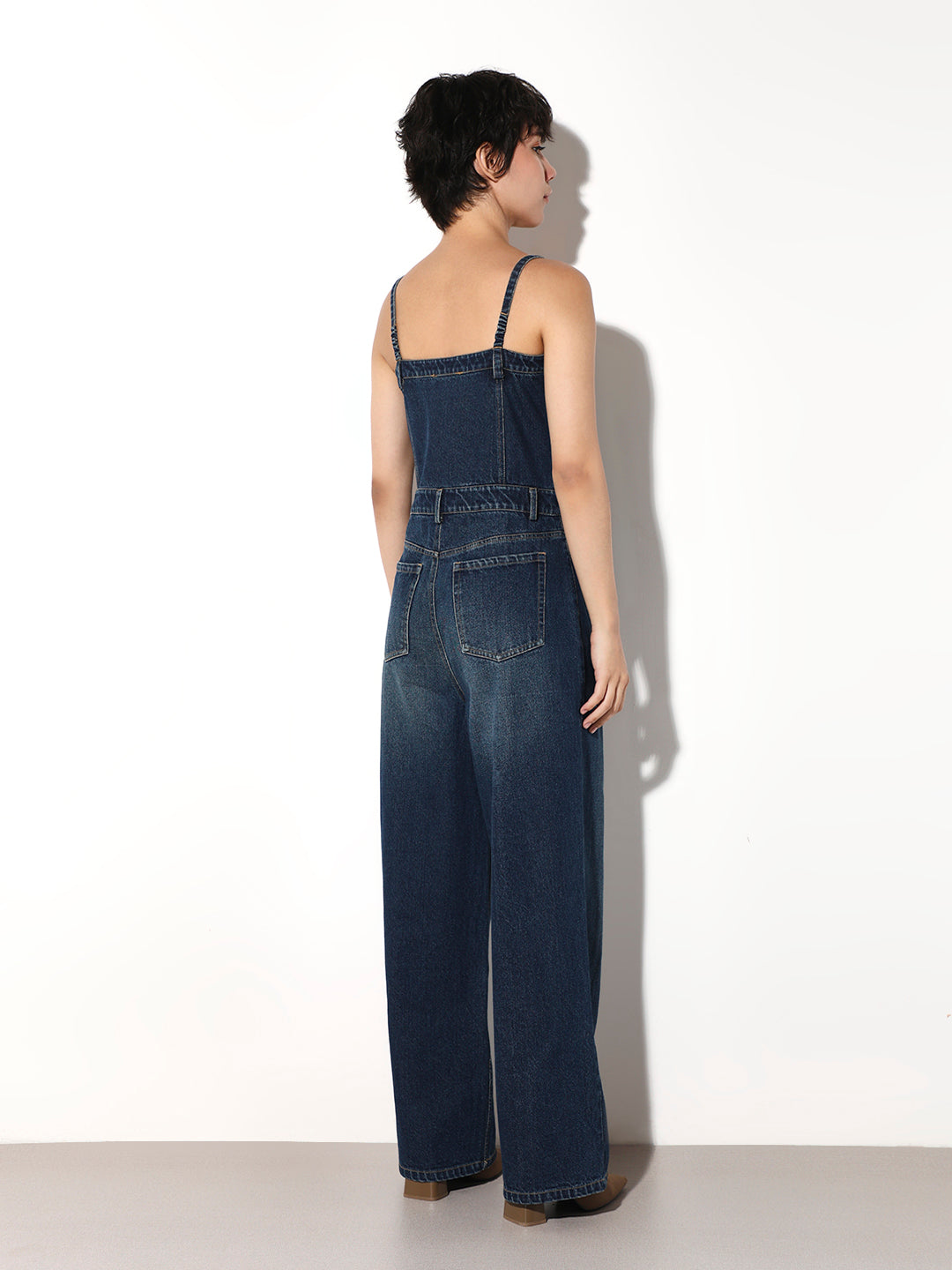 Corset Denim Jumpsuit