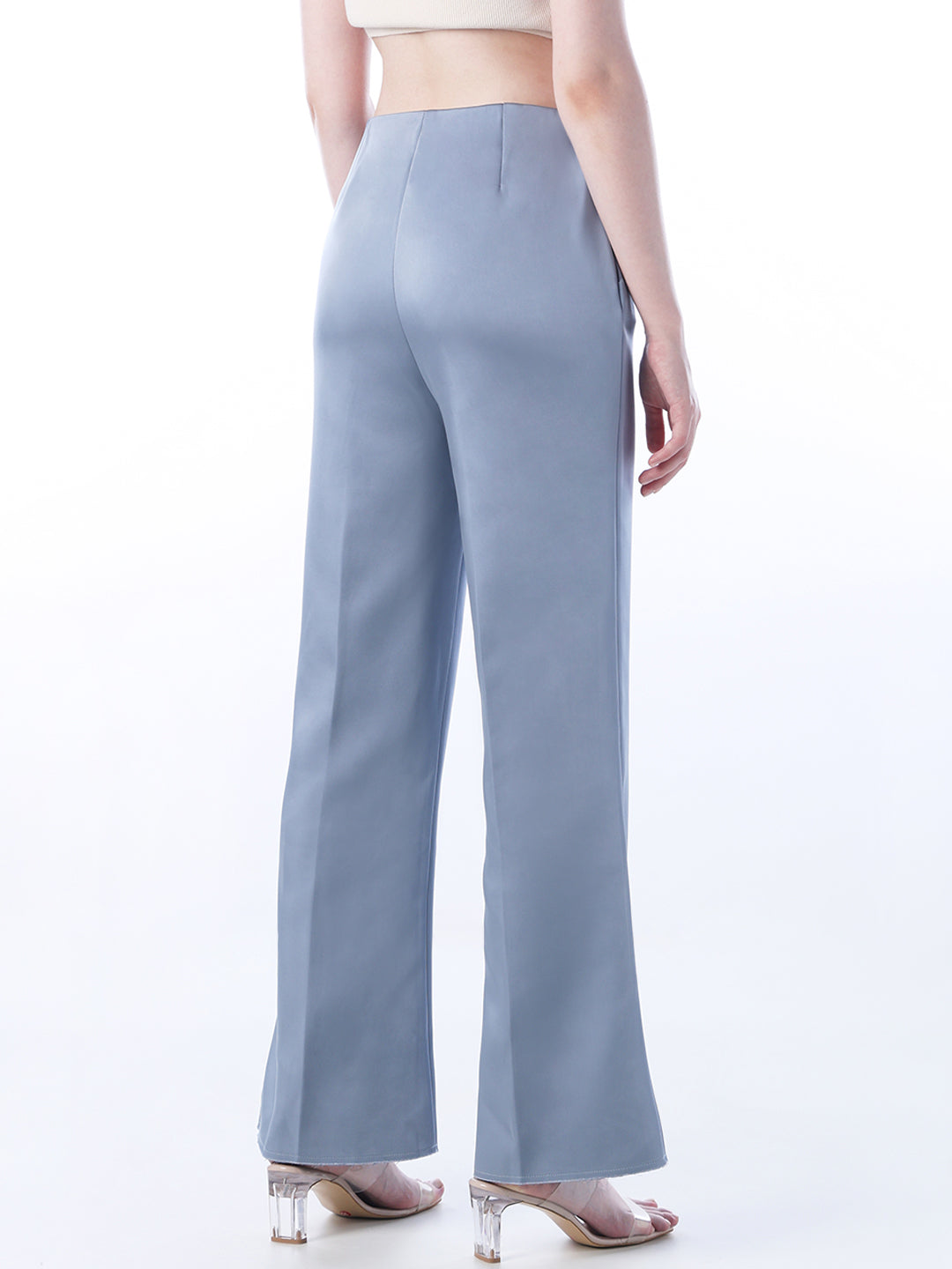 Flared Satin Pants