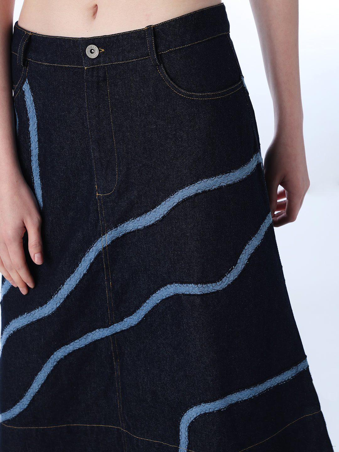 Denim Midi Skirt
