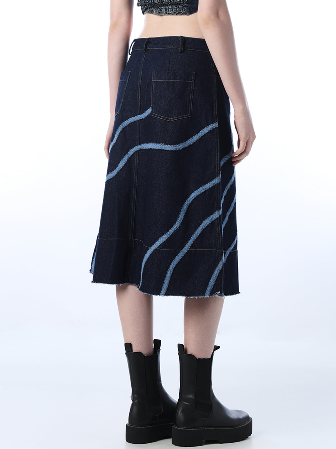 Denim Midi Skirt