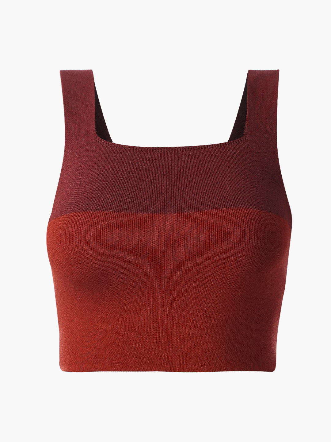 Red Knit Crop Top