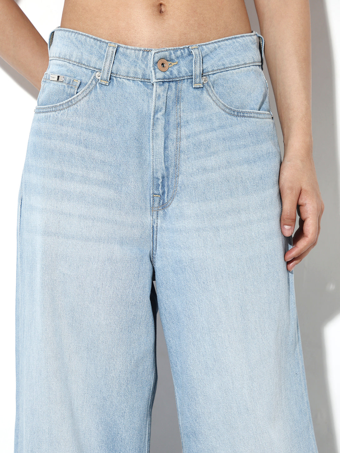 Light Blue Wide Leg Jeans