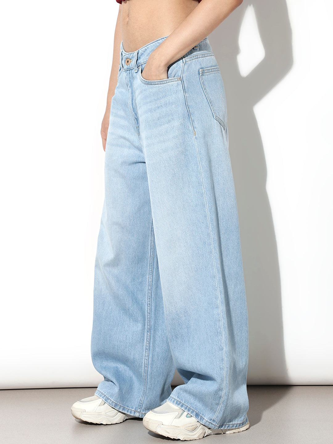 Light Blue Wide Leg Jeans