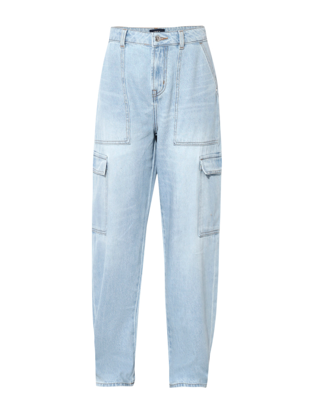 Light Blue Utility Slouchy Fit Jeans