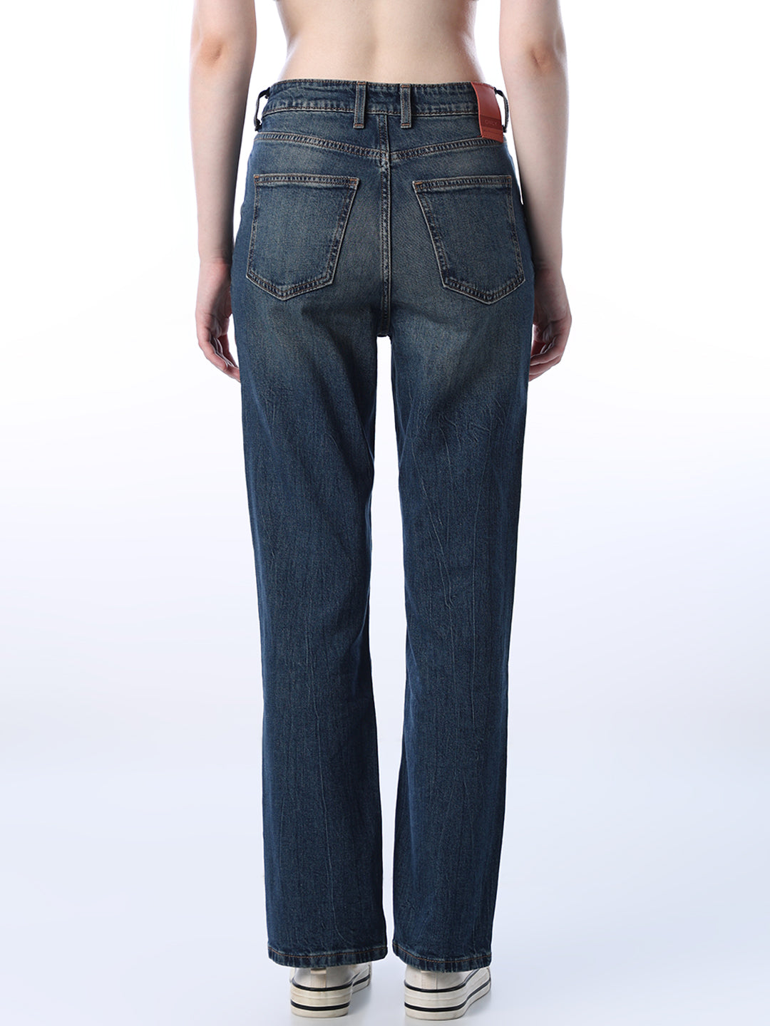 High Rise Troy Straight Fit Jeans
