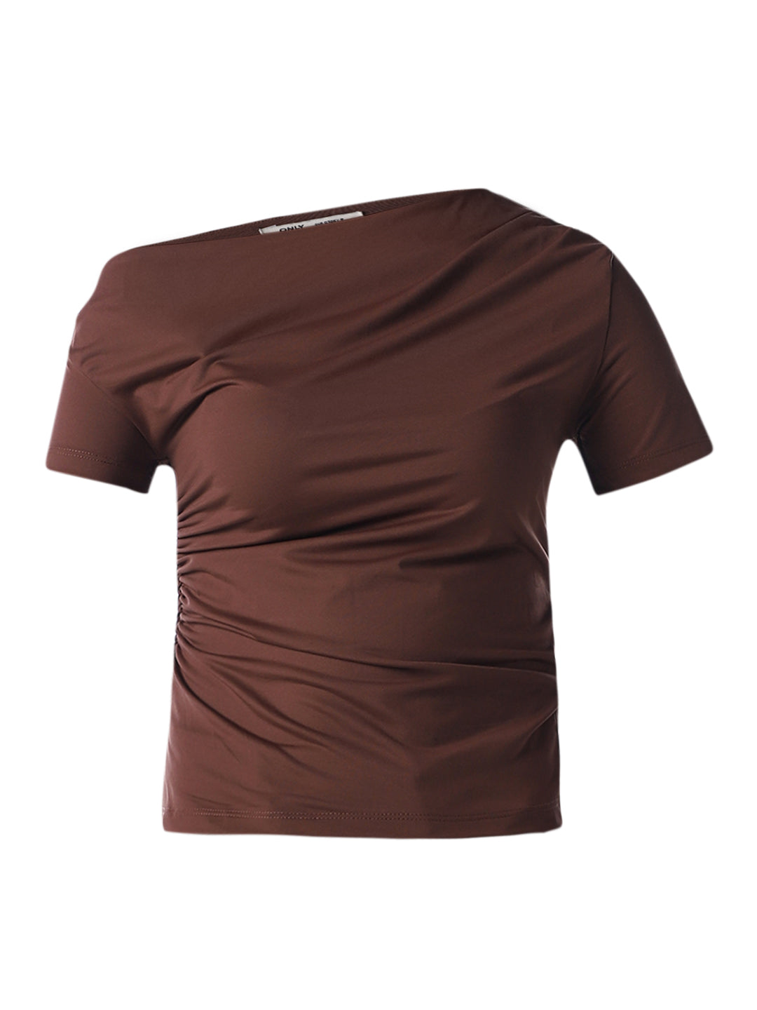 Draped One-Shoulder Top