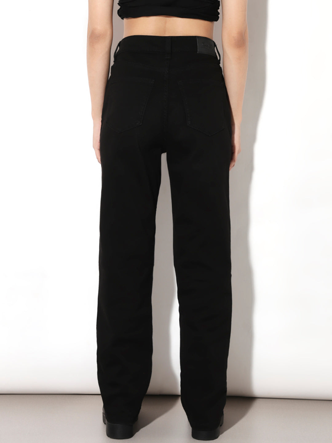 Black Mid Rise Skinny Jeans