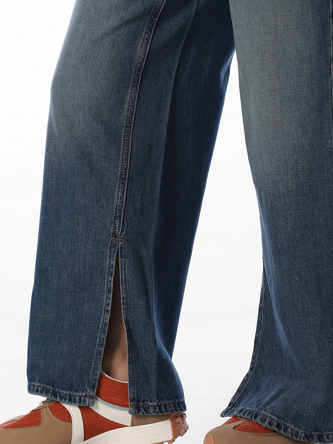 Light Blue High Rise Wide Leg Jeans