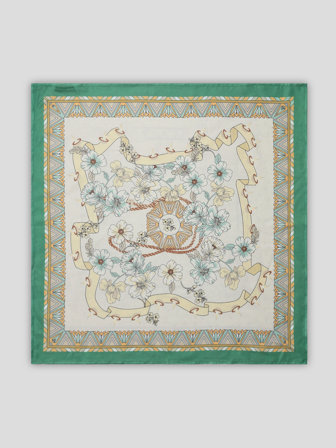 White Printed Neck Scarf