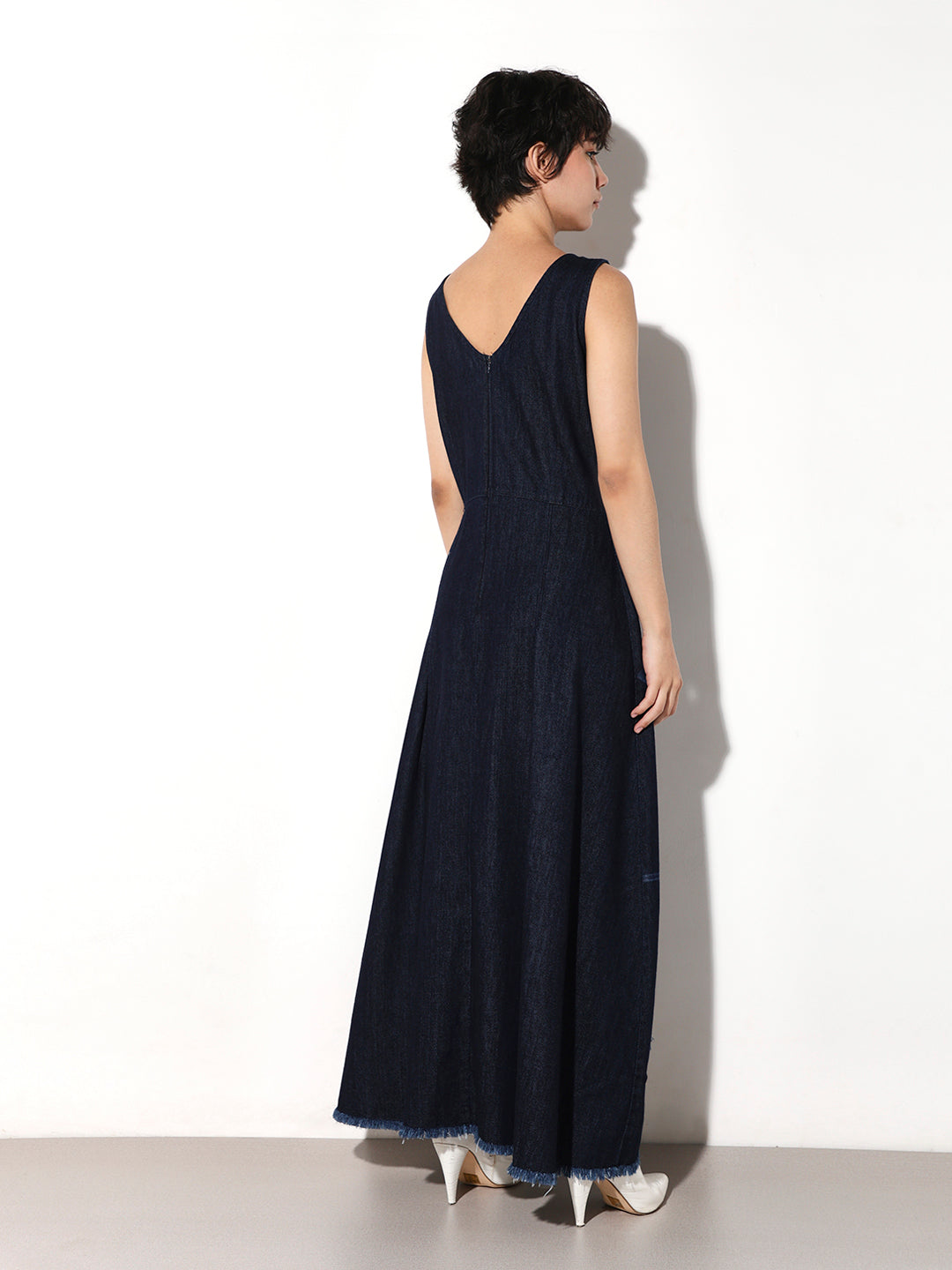 Asymmetric Denim Dress