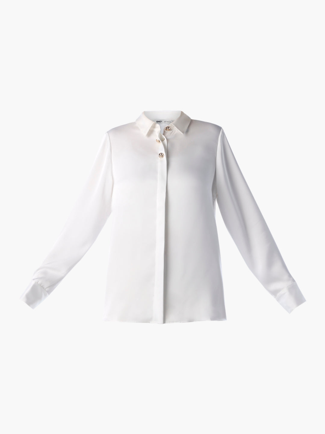 Satin Cuff Sleeves Shirt
