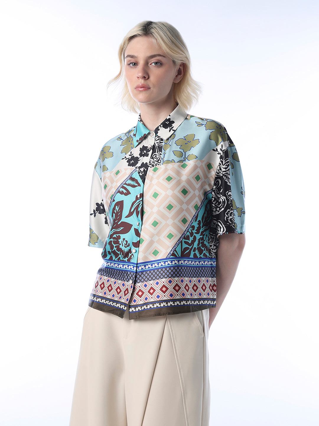Satin Printed Shirt