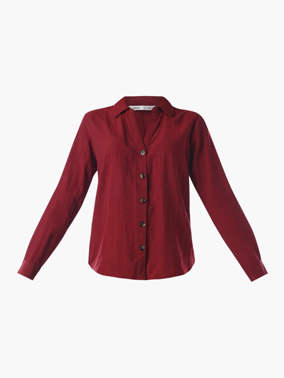 V-neck Shirt - Maroon