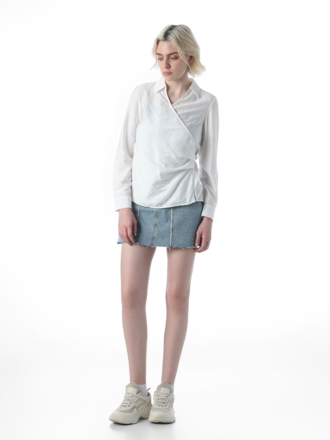 White Wrap Shirt
