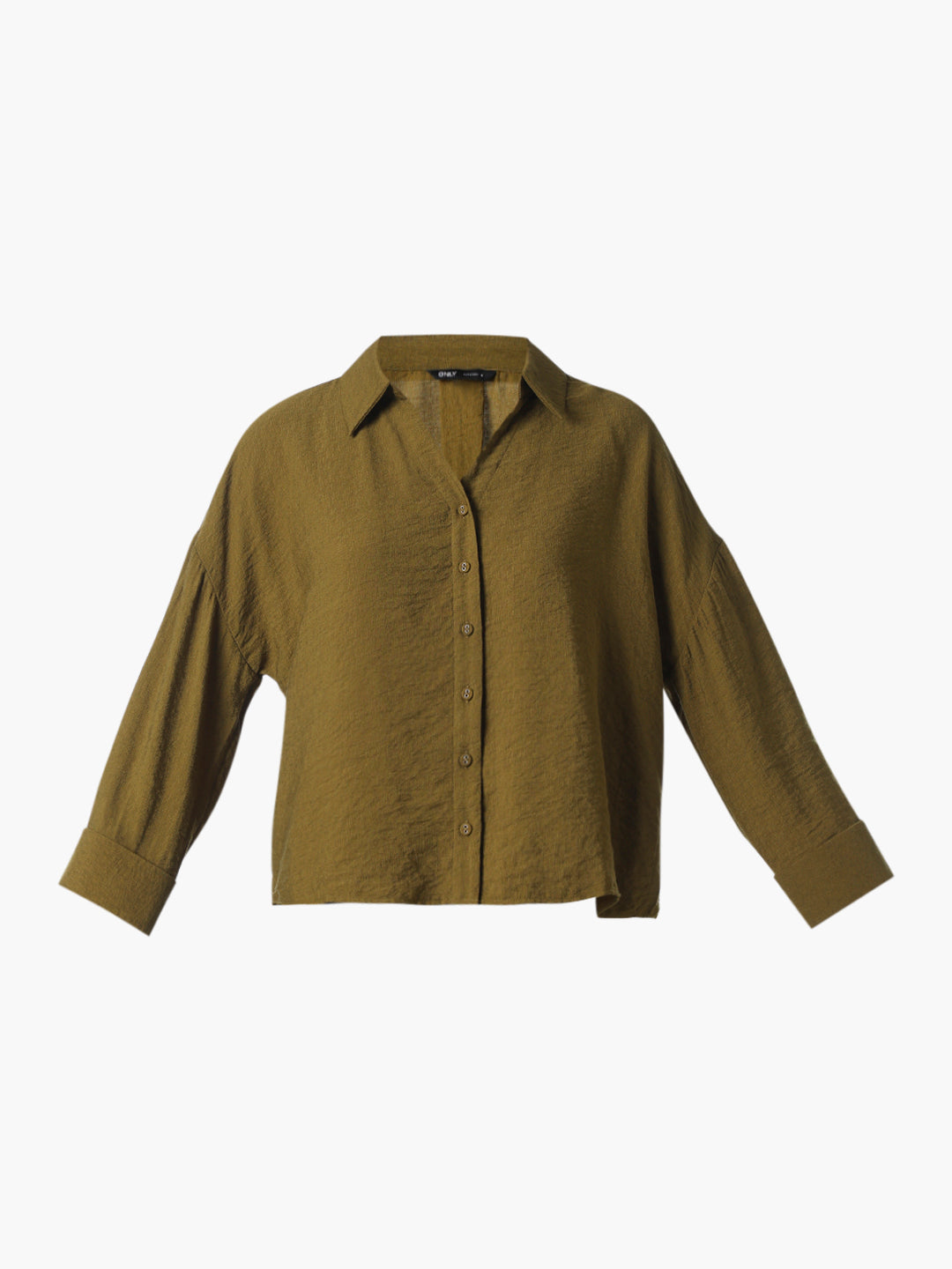 Olive Drop Shoulder Shirt
